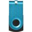 Mini USB-Stick (aquablau, schwarz) (Art.-Nr. CA287922)