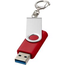 Rotate USB-Stick 3.0 mit Schlüsselanhänger (mittelrot) (Art.-Nr. CA288495)