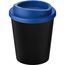 Americano® Espresso Eco 250 ml recycelter Isolierbecher (schwarz, mittelblau) (Art.-Nr. CA289028)
