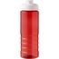H2O Active® Eco Treble 750 ml Sportflasche mit Stülpdeckel (rot, weiss) (Art.-Nr. CA289393)