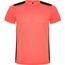 Detroit Sport T-Shirt für Kinder (Fluor Coral, schwarz) (Art.-Nr. CA292044)