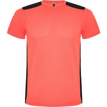 Detroit Sport T-Shirt für Kinder (Fluor Coral, schwarz) (Art.-Nr. CA292044)