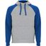 Badet zweifarbiger Kapuzenpullover Unisex (heather grau, royalblau) (Art.-Nr. CA292497)