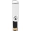 Swivel Rectangular USB-Stick (Weiss) (Art.-Nr. CA293645)