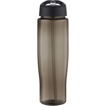 H2O Active® Eco Tempo 700 ml Sportflasche mit Ausgussdeckel (schwarz, kohle) (Art.-Nr. CA295434)