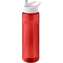 H2O Active® Eco Vibe 850 ml Sportflasche mit Ausgussdeckel (rot, weiss) (Art.-Nr. CA297841)