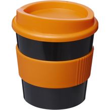 Americano® Primo 250 ml Becher mit Schutzring (schwarz, orange) (Art.-Nr. CA298923)