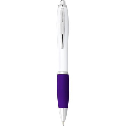 Nash Kugelschreiber weiß mit farbigem Griff (Art.-Nr. CA302980) - Da man fast jeden Tag schreibt, ist es...