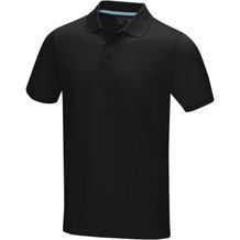 Graphite Poloshirt aus GOTS-zertifizierter Bio-Baumwolle für Herren (Schwarz) (Art.-Nr. CA305597)