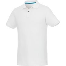 Beryl Poloshirt aus Bio-Recyclingmaterial für Herren (Weiss) (Art.-Nr. CA306944)