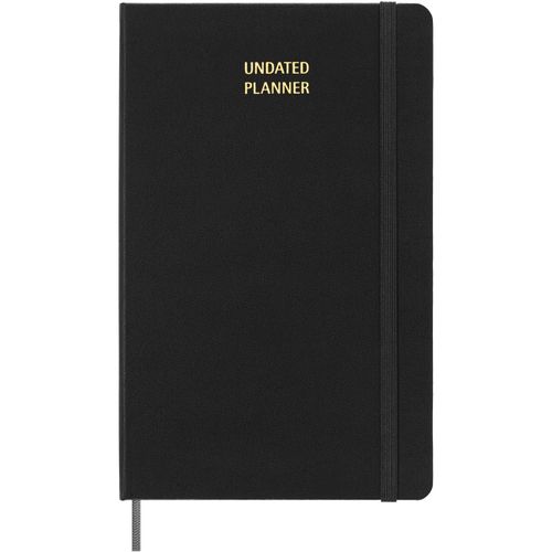 Moleskine Hardcover Wochenplaner L, undatiert (Art.-Nr. CA306989) - Der undatierte Moleskine Hardcover-Woche...