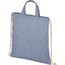 Pheebs 150 g/m² recycelter Turnbeutel 6L (heather blau) (Art.-Nr. CA308140)