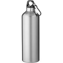 Oregon 770 ml RCS-zertifizierte Trinkflasche aus recyceltem Aluminium mit Karabinerhaken (silber) (Art.-Nr. CA309234)