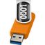 Rotate USB-Stick 3.0 mit Doming (orange) (Art.-Nr. CA313060)