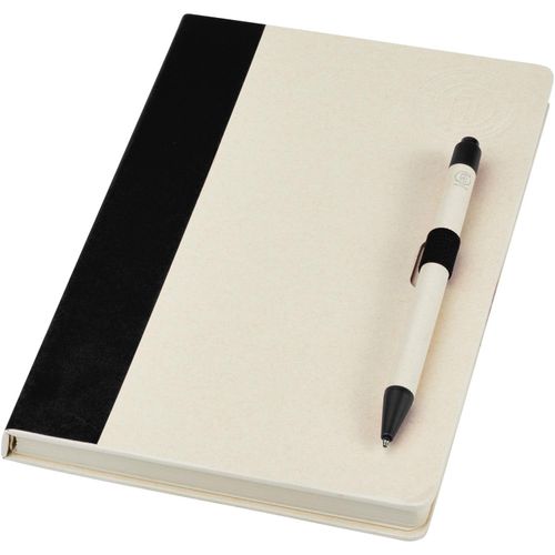 Dairy Dream A5 Notizbuch und Kugelschreiber-Set aus recyceltem Milchkarton (Art.-Nr. CA316364) - A5 Notizbuch und Kugelschreiber-Set....