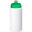 Baseline Recycelte Sportflasche, 500 ml (weiss, grün) (Art.-Nr. CA318507)