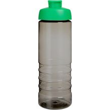 H2O Active® Eco Treble 750 ml Sportflasche mit Stülpdeckel (kohle, grün) (Art.-Nr. CA320619)