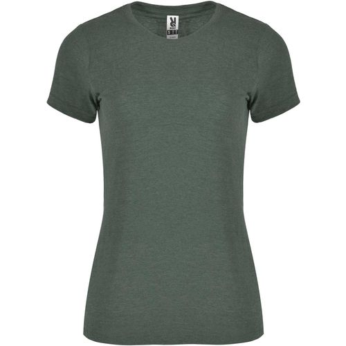 Fox T-Shirt für Damen (Art.-Nr. CA320827) - T-Shirt mit meliertem Effekt. Taillierte...