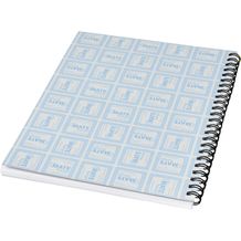 Desk-Mate® A5 Notizbuch mit Kunststoff Cover und Spiralbindung [50 Seiten] (weiß, schwarz) (Art.-Nr. CA323828)