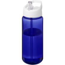 H2O Active® Octave Tritan 600 ml Sportflasche mit Ausgussdeckel (blau, weiss) (Art.-Nr. CA327444)