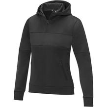 Sayan Kapuzenpullover mit halbem Reißverschluss für Damen (Schwarz) (Art.-Nr. CA332406)