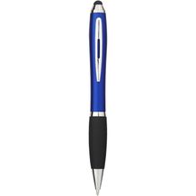 Nash Stylus Kugelschreiber farbig mit schwarzem Griff (royalblau, schwarz) (Art.-Nr. CA333304)