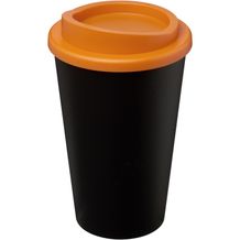 Americano® 350 ml Isolierbecher (orange, schwarz) (Art.-Nr. CA333935)