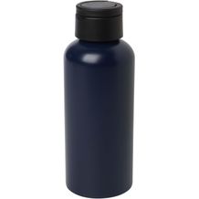 Trinity 600 ml RCS-zertifizierte Wasserflasche aus recyceltem Aluminium mit RPET-Deckel (navy blue) (Art.-Nr. CA333991)