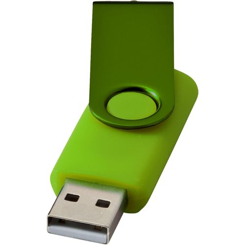 Rotate Metallic USB-Stick (Art.-Nr. CA342009) - Mit dem USB-Stick Rotate Metallic haben...
