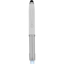 Xenon Stylus Kugelschreiber mit LED Licht (weiss, silber) (Art.-Nr. CA343235)