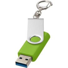 Rotate USB-Stick 3.0 mit Schlüsselanhänger (limone) (Art.-Nr. CA343749)