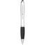 Nash Stylus Kugelschreiber farbig mit schwarzem Griff (silber, schwarz) (Art.-Nr. CA344455)