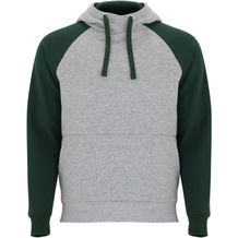 Badet zweifarbiger Kapuzenpullover Unisex (heather grau, dunkelgrün) (Art.-Nr. CA346331)