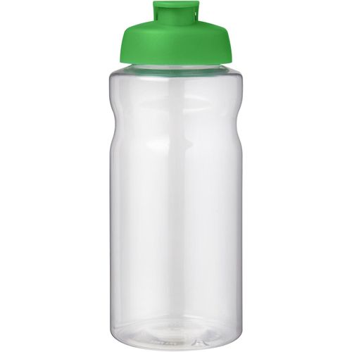H2O Active® Big Base 1L Sportflasche mit Klappdeckel (Art.-Nr. CA348675) - Einwandige Sportflasche mit ergonomische...