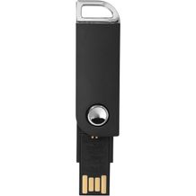 Swivel Rectangular USB-Stick (Schwarz) (Art.-Nr. CA350007)