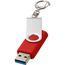 Rotate USB-Stick 3.0 mit Schlüsselanhänger (hellrot) (Art.-Nr. CA358380)