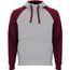 Badet zweifarbiger Kapuzenpullover Unisex (heather grau, Garnet) (Art.-Nr. CA362697)