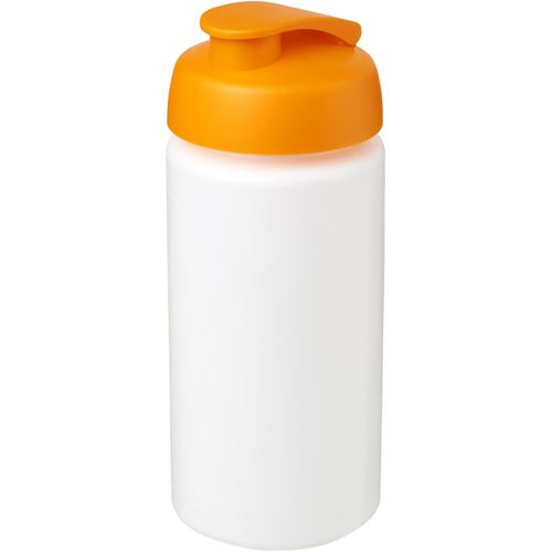 Baseline® Plus grip 500 ml Sportflasche mit Klappdeckel (Art.-Nr. CA363032) - Einwandige Sportflasche mit integriertem...