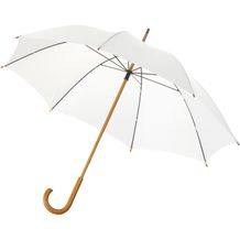 Jova 23" Regenschirm mit Holzstange und -griff (Weiss) (Art.-Nr. CA363911)