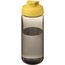 H2O Active® Octave Tritan 600-ml-Sportflasche mit Klappdeckel (kohle, gelb) (Art.-Nr. CA365614)