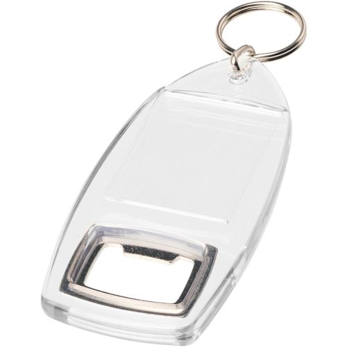 Jibe R1 Flaschenöffner Schlüsselanhänger (Art.-Nr. CA367881) - Transparenter R1-Schlüsselanhänger mit...