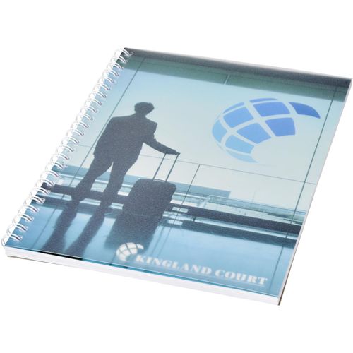 Desk-Mate® A5 Notizbuch mit Kunststoff Cover und Spiralbindung (Art.-Nr. CA377773) - Desk-Mate® A5 Spiralnotizbuch.Standardl...