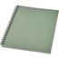Desk-Mate® A5 recyceltes farbiges Notizbuch mit Spiralbindung (heather grün) (Art.-Nr. CA378360)