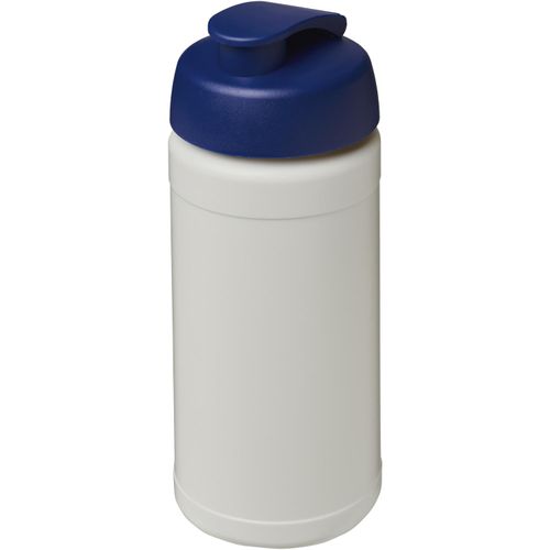 Baseline 500 ml recycelte Sportflasche mit Klappdeckel (Art.-Nr. CA380077) - Diese einwandige Sportflasche verwandelt...