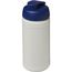Baseline 500 ml recycelte Sportflasche mit Klappdeckel (natural, blau) (Art.-Nr. CA380077)