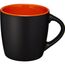 Riviera 340 ml Keramikbecher (schwarz, orange) (Art.-Nr. CA384052)