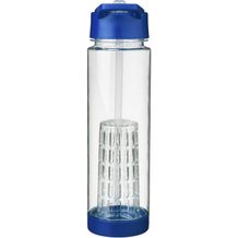 Tutti frutti 740 ml Tritan Sportflasche mit Infuser (transparent, blau) (Art.-Nr. CA390468)