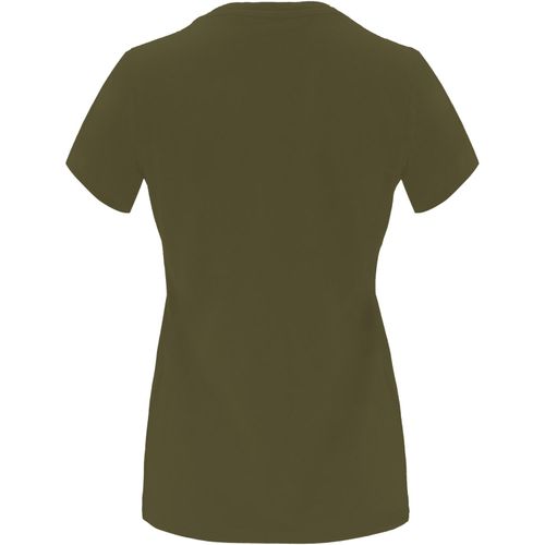 Capri T-Shirt für Damen (Art.-Nr. CA390495) - Tailliertes kurzärmeliges T-Shirt f...