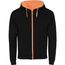 Fuji Kaputzensweatjacke Unisex (schwarz, Fluor Orange) (Art.-Nr. CA390748)