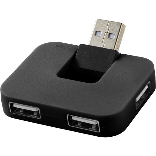 Gaia USB Hub mit 4 Anschlüssen (Art.-Nr. CA393489) - Rechteckiger USB-Hub mit 4 Anschlüsse...
